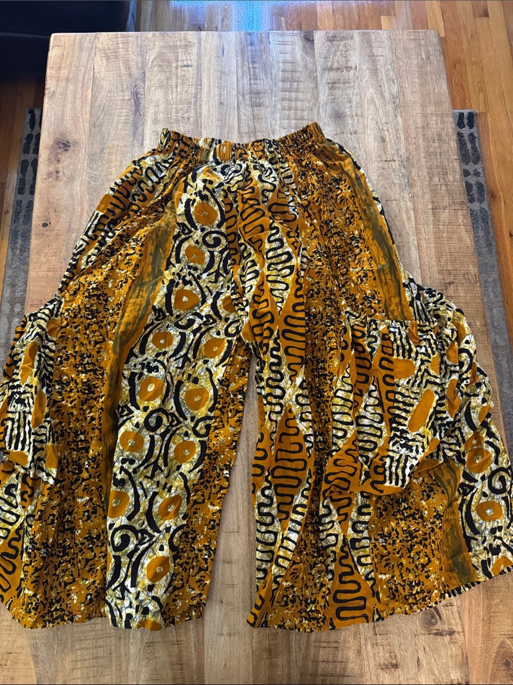 KaraChic by NF SUPER Wide-Leg AFRICAN TRIBAL ANIMAL Printed Pants 100% cotton